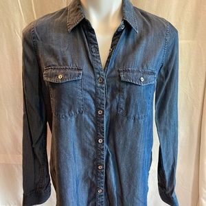 LAST CHANCE! White House Black Market Denim Tunic Top